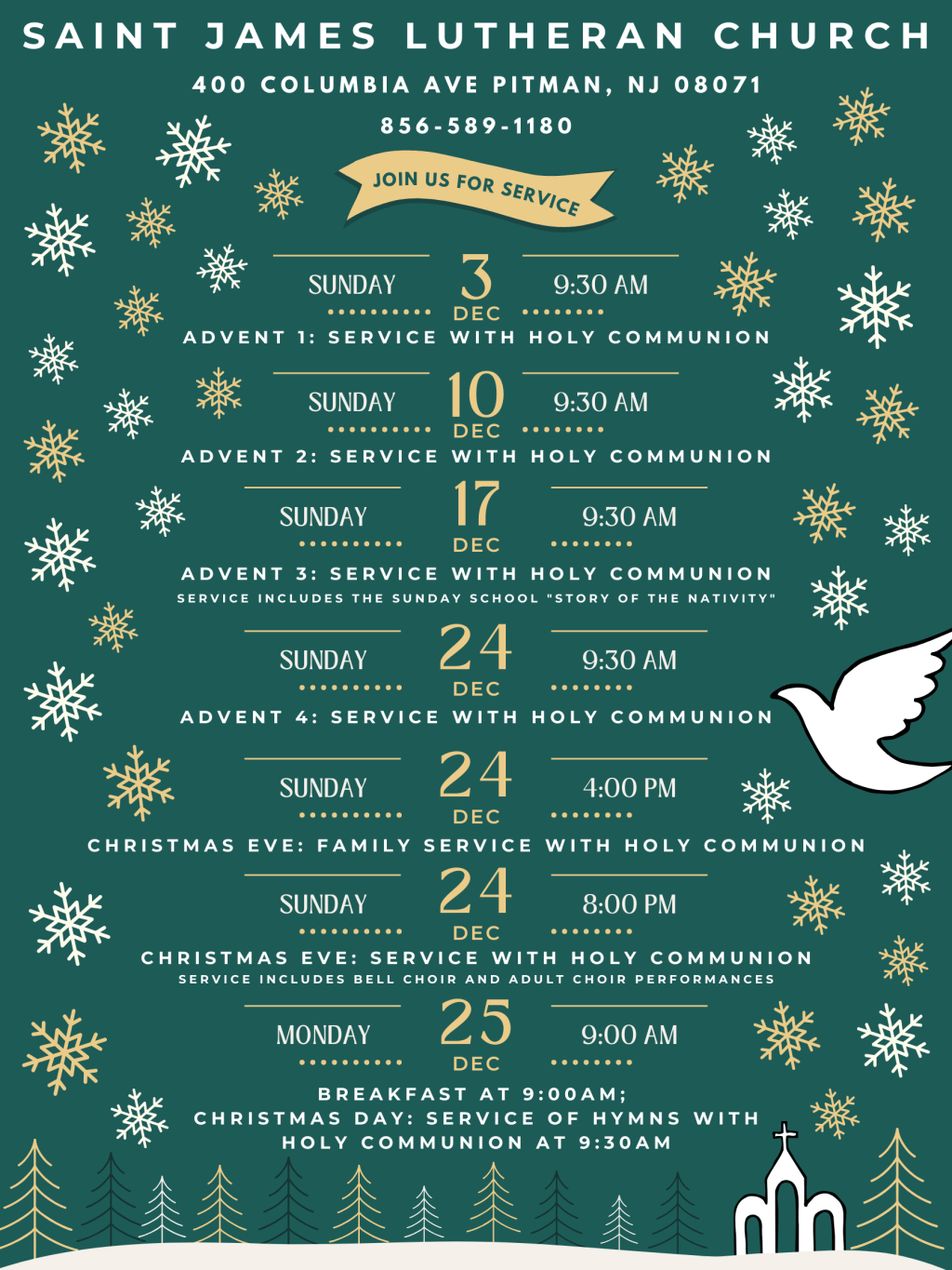 December Church Services